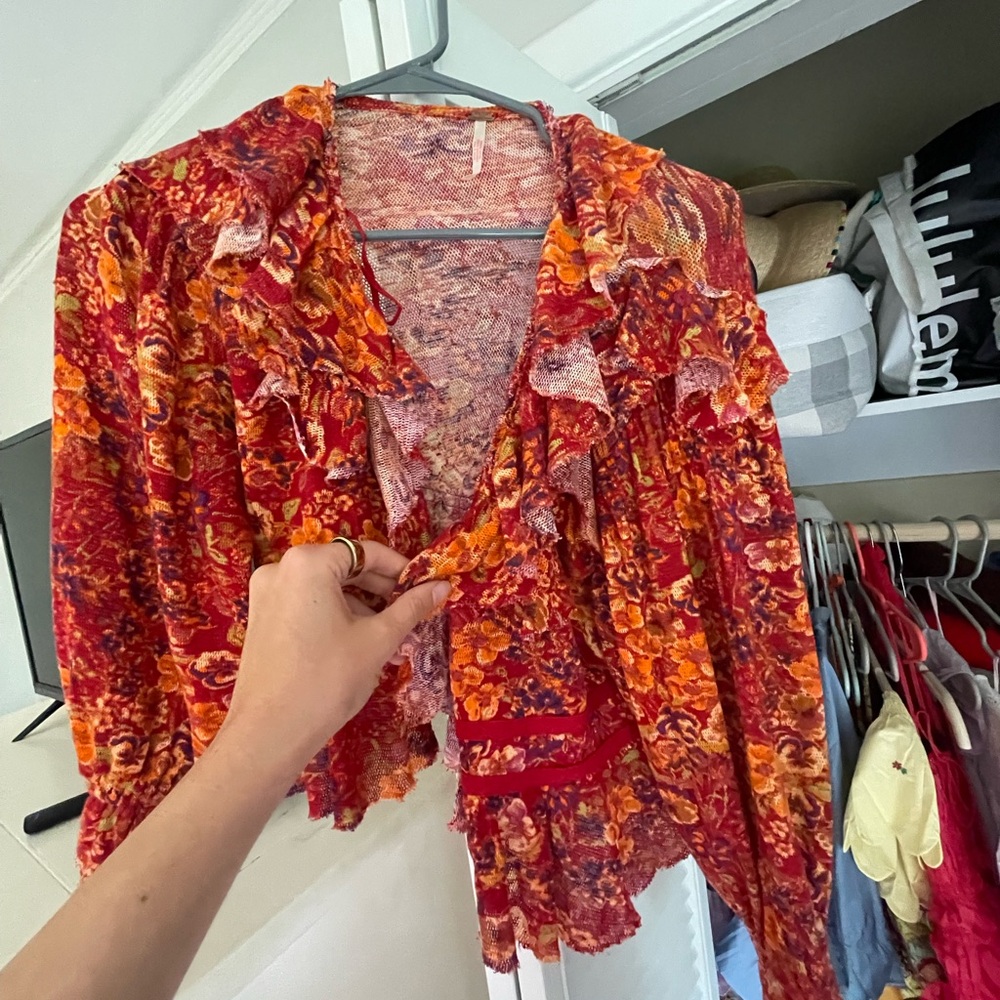 Free People Multicolor Knit Sweater